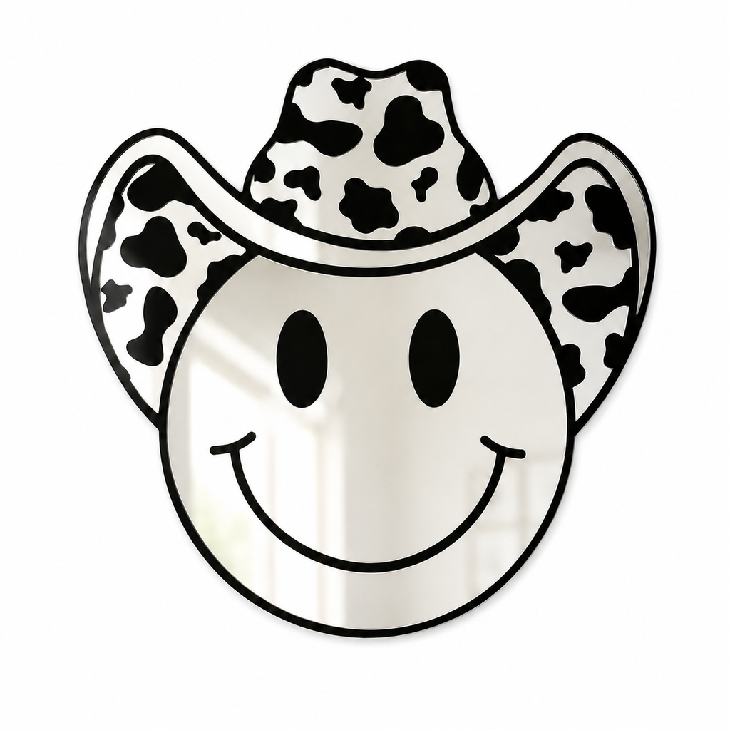 Cowboy Smiley Mirror