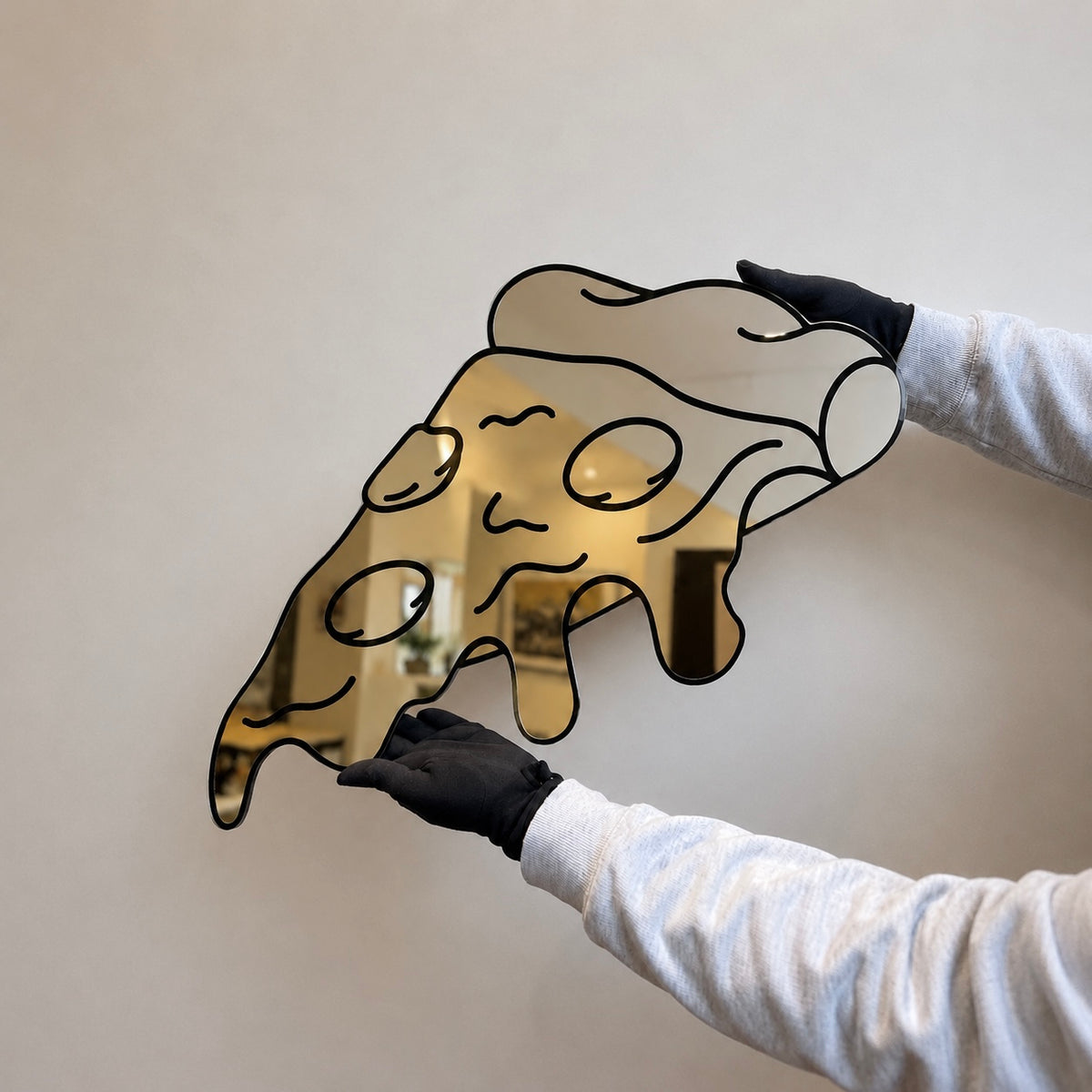 Melting Pizza Mirror
