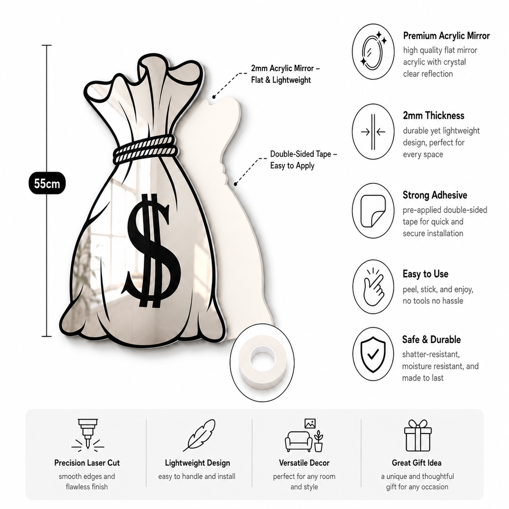 Money Bag Mirror