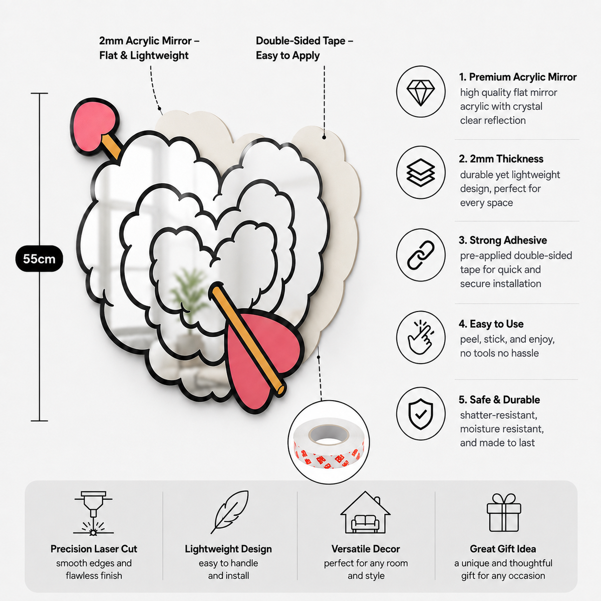 Cupid Cloud Mirror